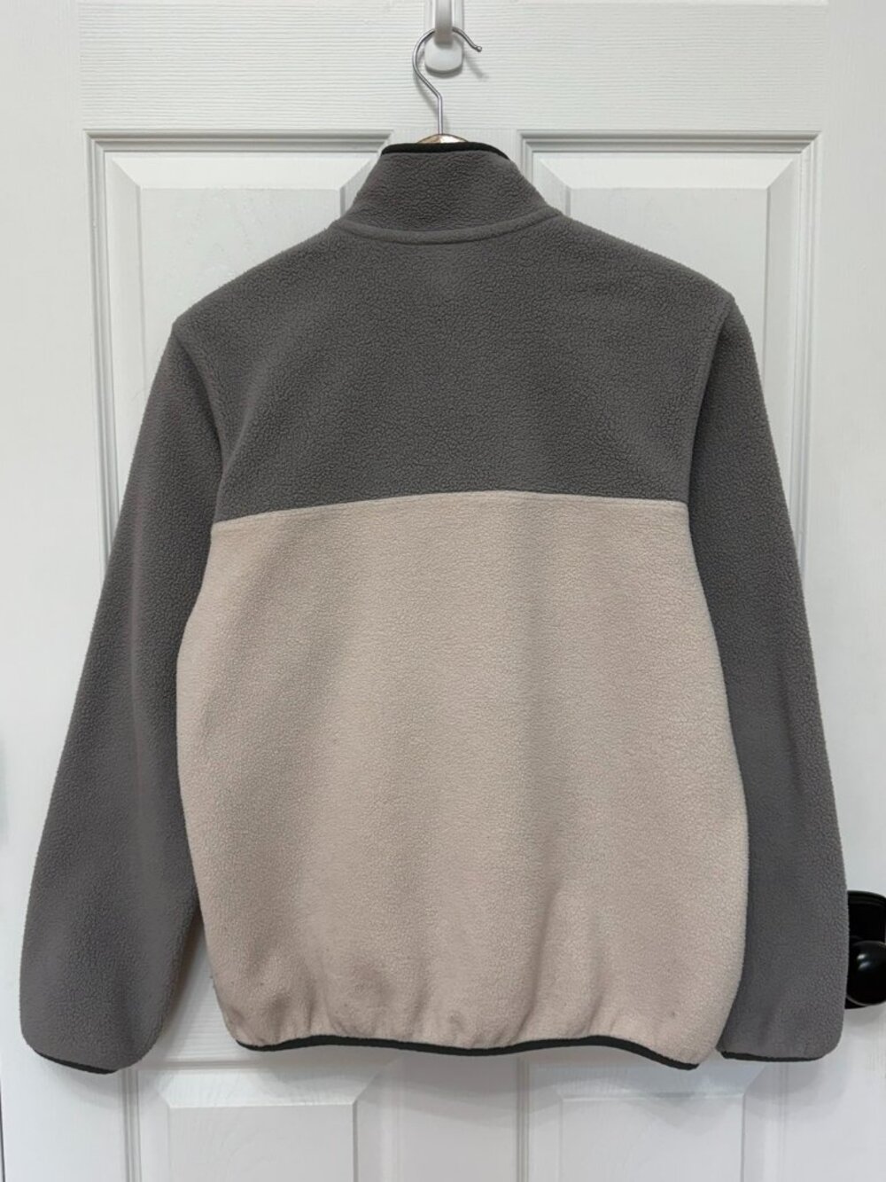 Patagonia Synchilla Snap-T Fleece Pullover Gray Cream Colorblock Size M - Picture 3 of 8